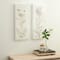 23" White Metal Farmhouse Floral Wall Décor Set